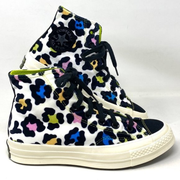 Converse Shoes - Converse Chuck 70 High Top Black Multicolor Women's Velvet Size Sneakers 572369C